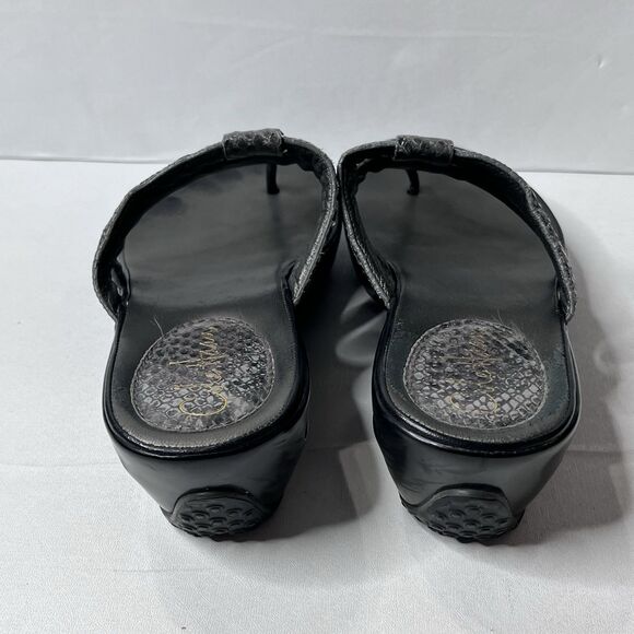 Cole Haan  Grey Snakeskin Platform Wedge Sandals Women’s Size 8.5 B - Picture 6 of 15